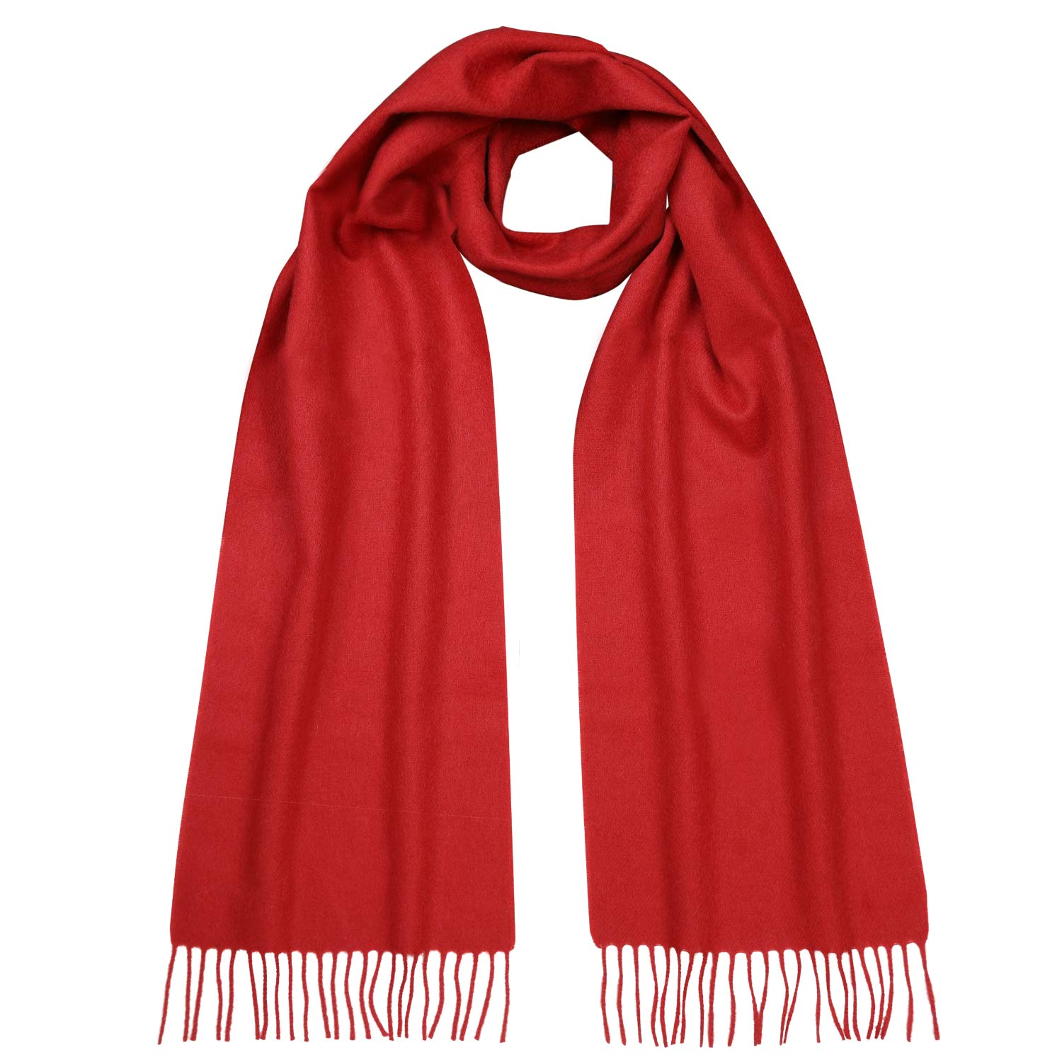 Lomond - Scottish Cashmere Scarf - Red Cashmere Scarf - Pure Cashmere Scarf