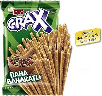 Eti Crax Baharatlı Çubuk Kraker 50 g x 20 Adet (2 paketi)