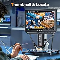 Vista 8 de Elikliv Autofocus 4K Digital Microscope EM4K-AF, 52MP Soldering Microscope for PCB Repair, Coin Inspection & Watchmaking, 2000X Magnifier Scope, 8