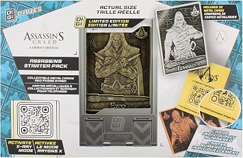 Exquisite Gaming Assassins Creed Digiplate Starter Pack - Special Edition Metal Collectible Cards & Phone Stand