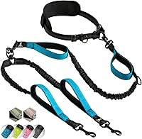 Vista 34 de SparklyPets - Correa doble para perros con manos libres – Correa doble para razas medianas y grandes – Correa para 2 perros con asas acolchadas