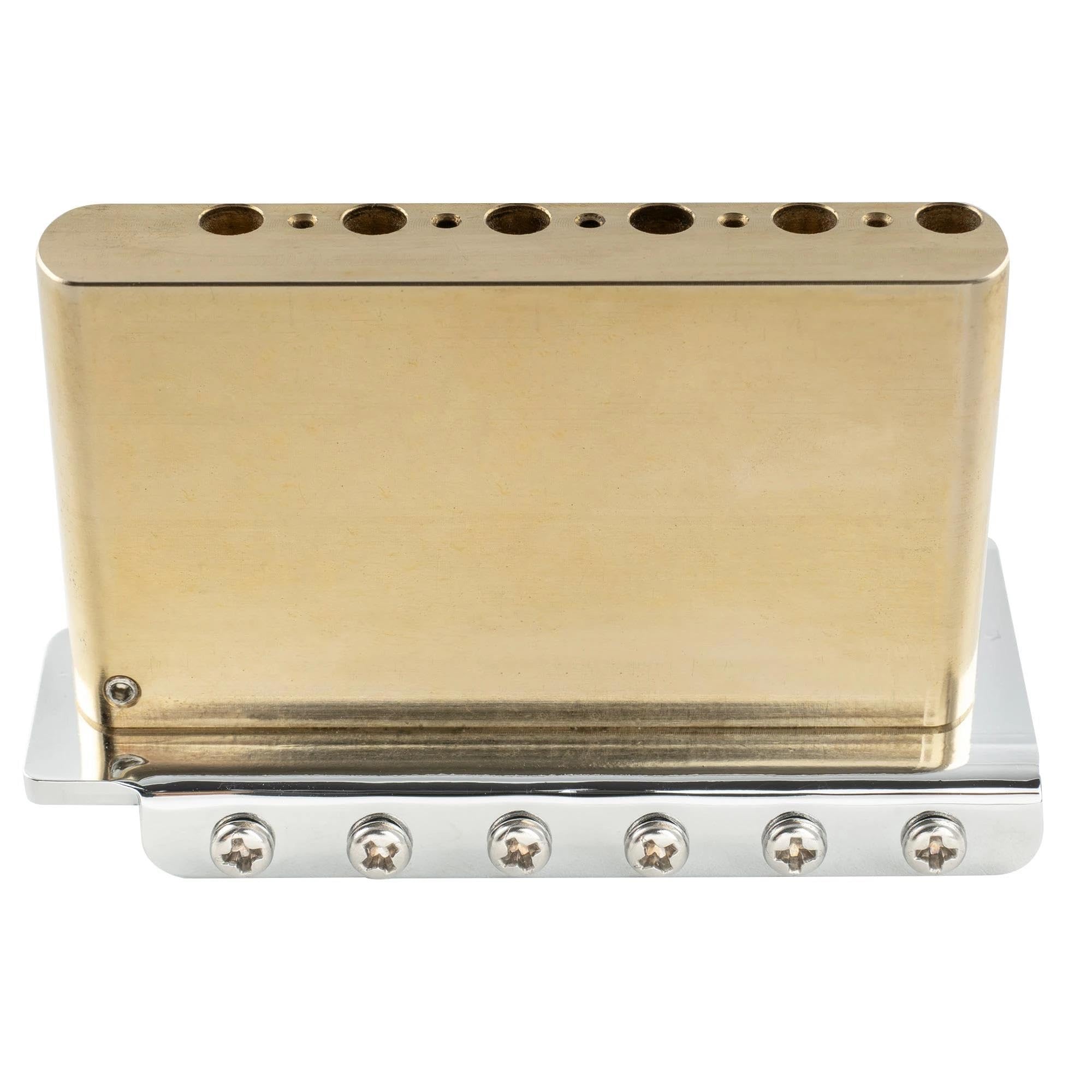 Mostek Gitarowy 56mm Vintage 6 Śrubowy Standardowy Mostek Tremolo Do Gitary Elektrycznej Z Blokiem Litego Mosiądzu(Modern CR)