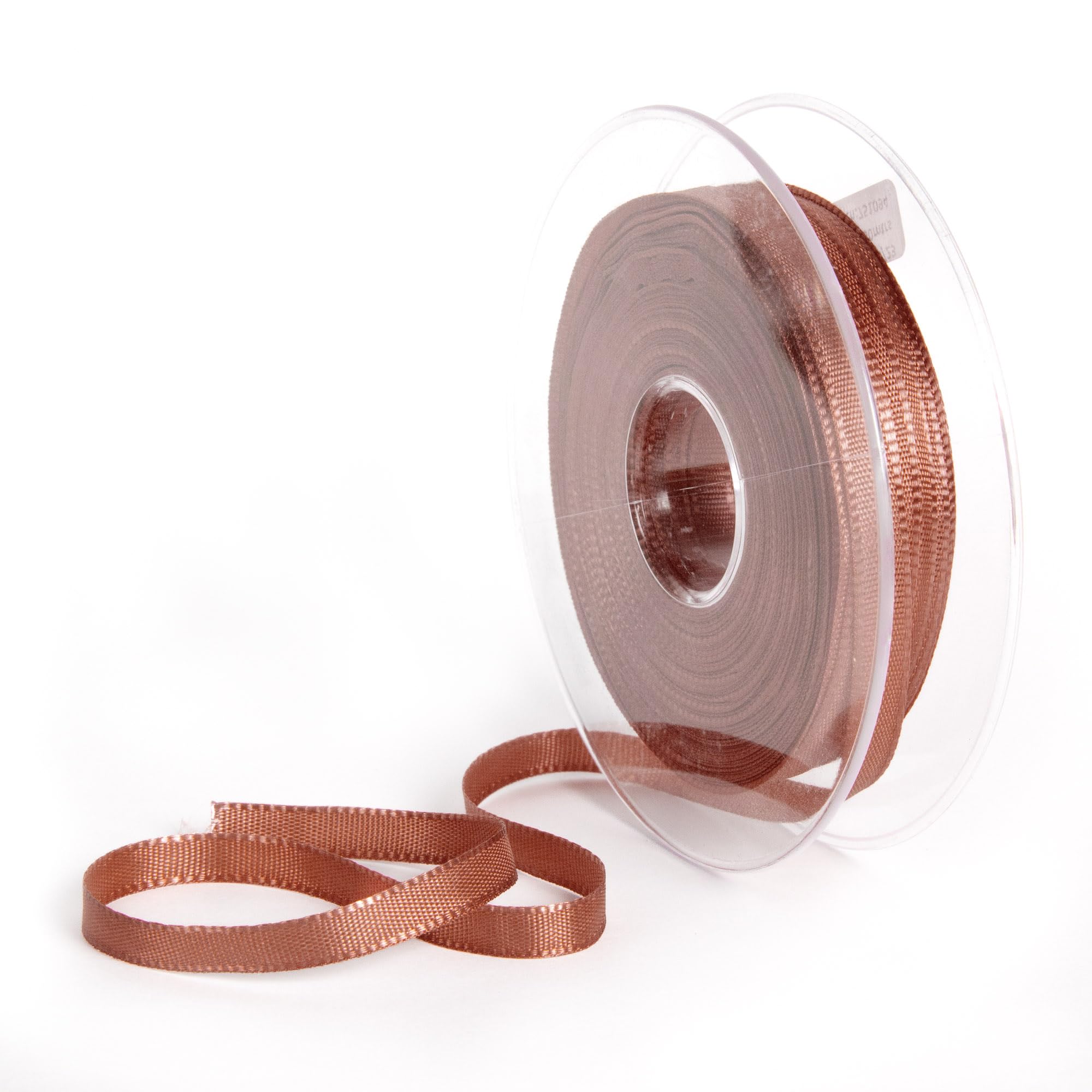 New 6mm Notary Ribbon 50m Reels (26 Colours) (Brown)