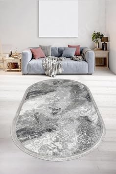 Del xe Antrasit Sa akl  Oval Hal  Yeni Kabartmal  Model Salon Hal s , 160x200