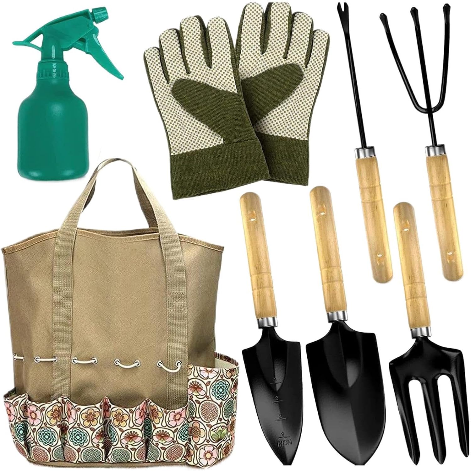 Tool Set for Gardening | Outdoor Planting Accessories,Garden Plant Tools - for Gardeners, Beginners, Mom, Grandpa, Grandma, Men, Women, Family, Friends