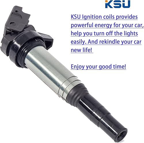 Miniatura 4 de KSU Compatible With 0221504470 Ignition Coil Pack for BMW 325i 325Ci 328i 330Ci 335i 525i 528i 530i 535i 545i 745Li X3 X5 M5 M6 Z4 12137594937