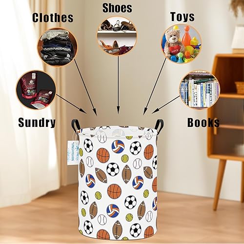 Miniatura 192 de LANGYASHAN Contenedor de almacenamiento, cesta organizadora plegable de tela de lona para ropa sucia, contenedores de juguetes, cestas de regalo, Un