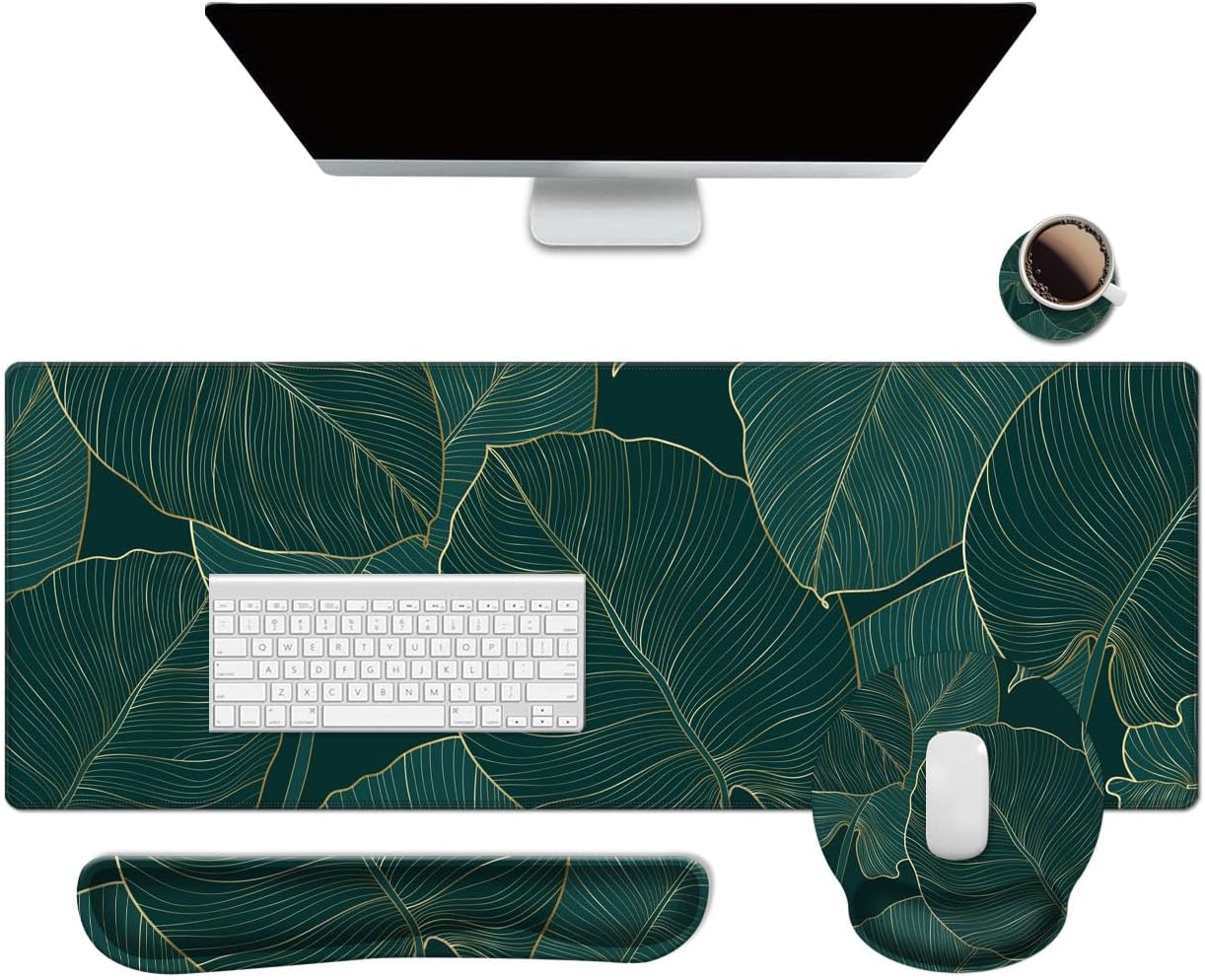 Caleb Anime Gaming Mouse Pad With Wrist Rest – 3D Ergonomic Desk Mat For Gamers & Office Work