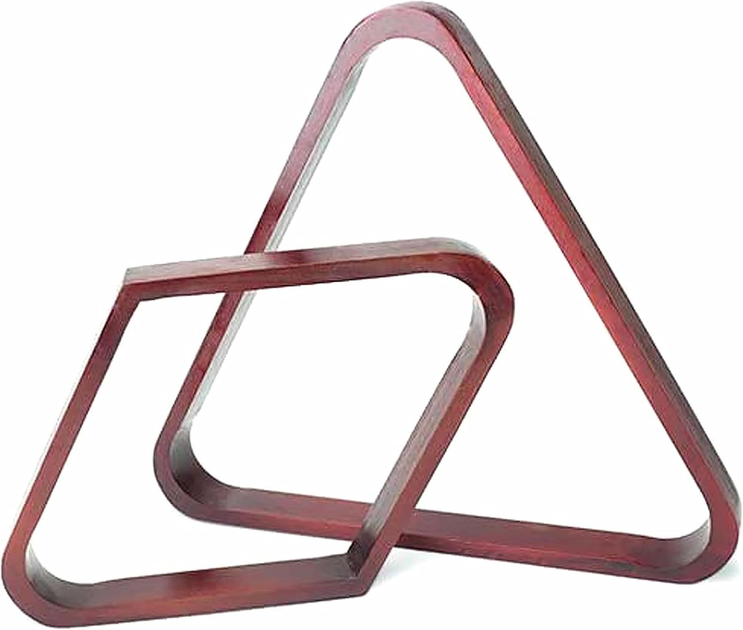 Brybelly Billiard Ball Rack Set - Diamond and Triangle Pool Racks for 8-Ball and 9-Ball Games - Mahogany Stain Wood, Official Regulation Size Pool Table Accessories