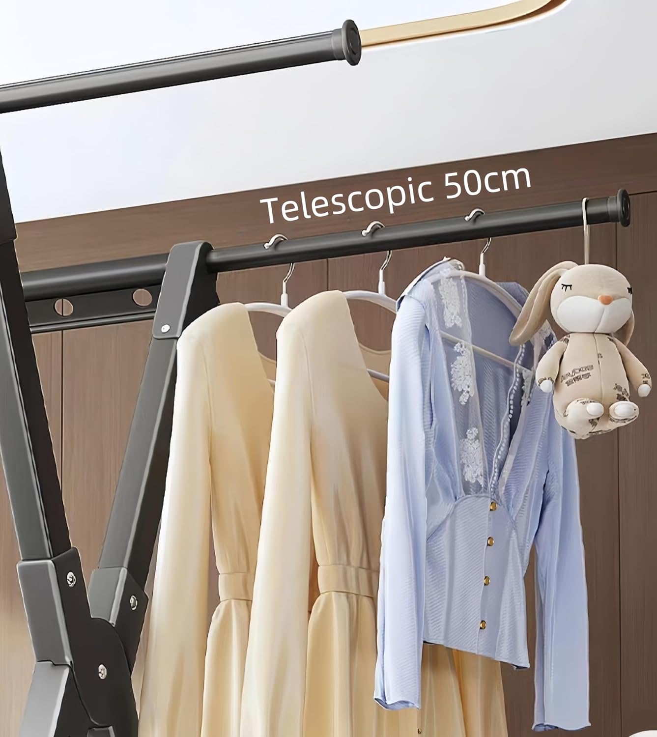 Clothes Drying Rack, Stainless Steel Space-Saving Expandable Design for Drying Clothes, Sheets, Shoes, Dolls, etc.