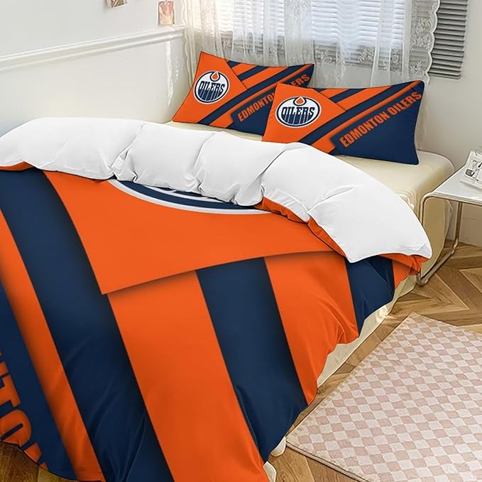 Edmonton Edmonton Duvet Cover Ultra Soft Microfiber Bed Set 3 Piece