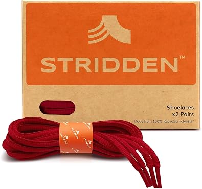 2 Pairs Oval Shoelaces, 1/4 Half Round Eco-Positive Shoe Laces for Sneakers, Athletic Shoes, Boots and More
