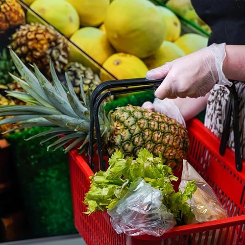 Miniatura 6 de GUSTO Disposable Vinyl Gloves  Clear, Latex-Free, Powder-Free, BPA-Free  Safe for Food Handling, Cooking & Cleaning