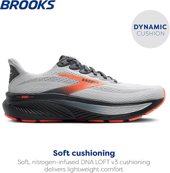 Overview of the Brooks Men’s Ghost 17 Neutral Running Shoe.