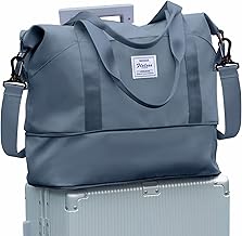 SEAFEW Borsone da Viaggio,Bagaglio a Mano 40x20x25 Ryanair Borsa da Viaggio Espandibile,Borsa da Cabina Ryanair 40x30x20 Borsa Sportiva Borsone da Palestra Borsa da Weekend,A5-Blu reale
