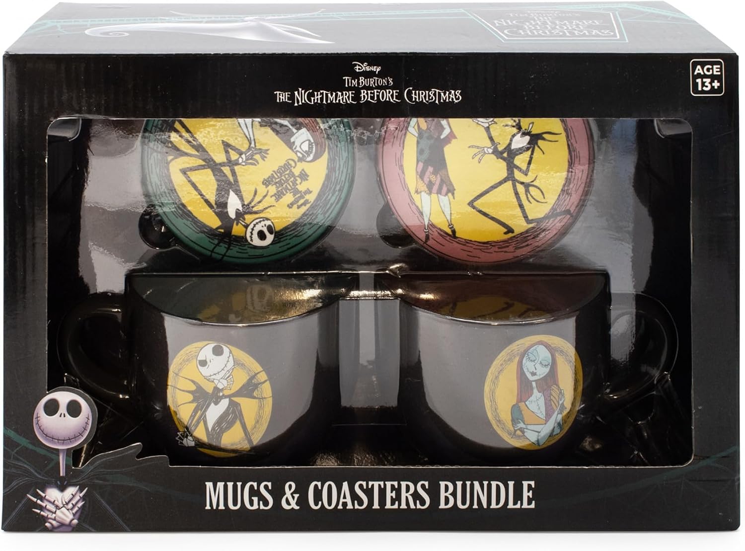Culture Fly Nightmare Before Christmas Stackable Mugs and Coaster Set, 11 oz. image 2