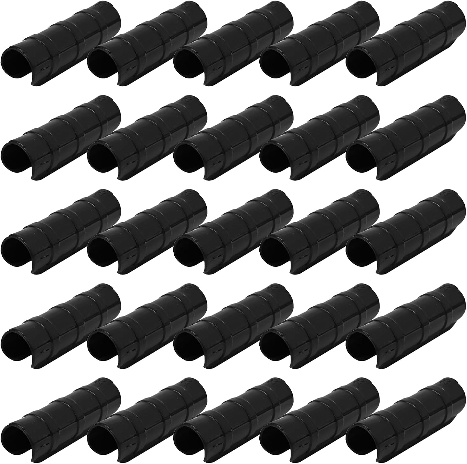 pson 25Pcs 25mm Greenhouse Clamps Plastic Tube Clips, Snap Pipe Clamps for Securing Greenhouse Film, Sunshade Net and Gardening