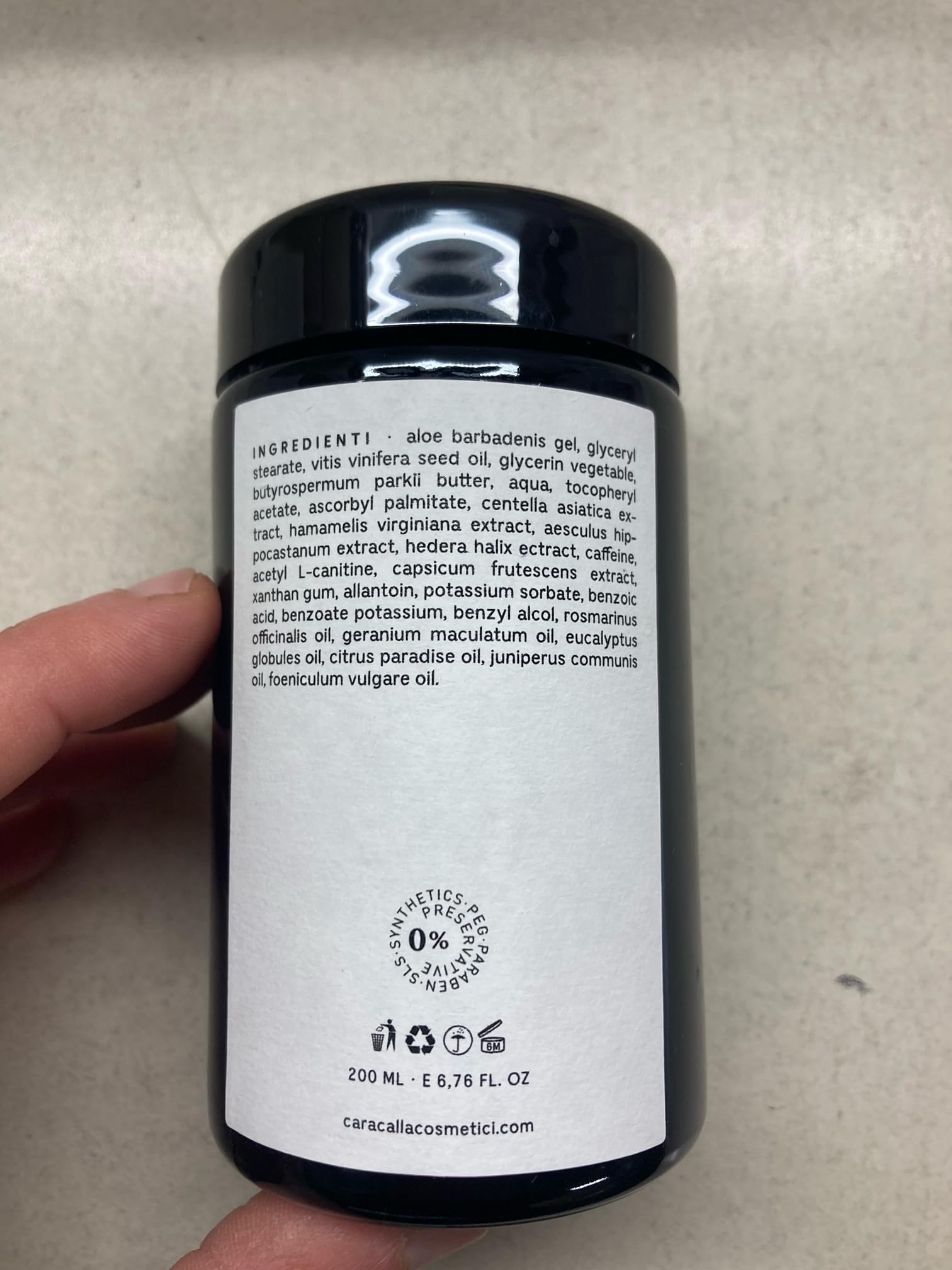 Crema Corpo Rassodante Tonificante, Crema Anticellulite Idratante con Burro di Karitè, Aloe Vera, Vitamina E e C. Made in Italy - 200 ml CARACALLA Luxury Edition