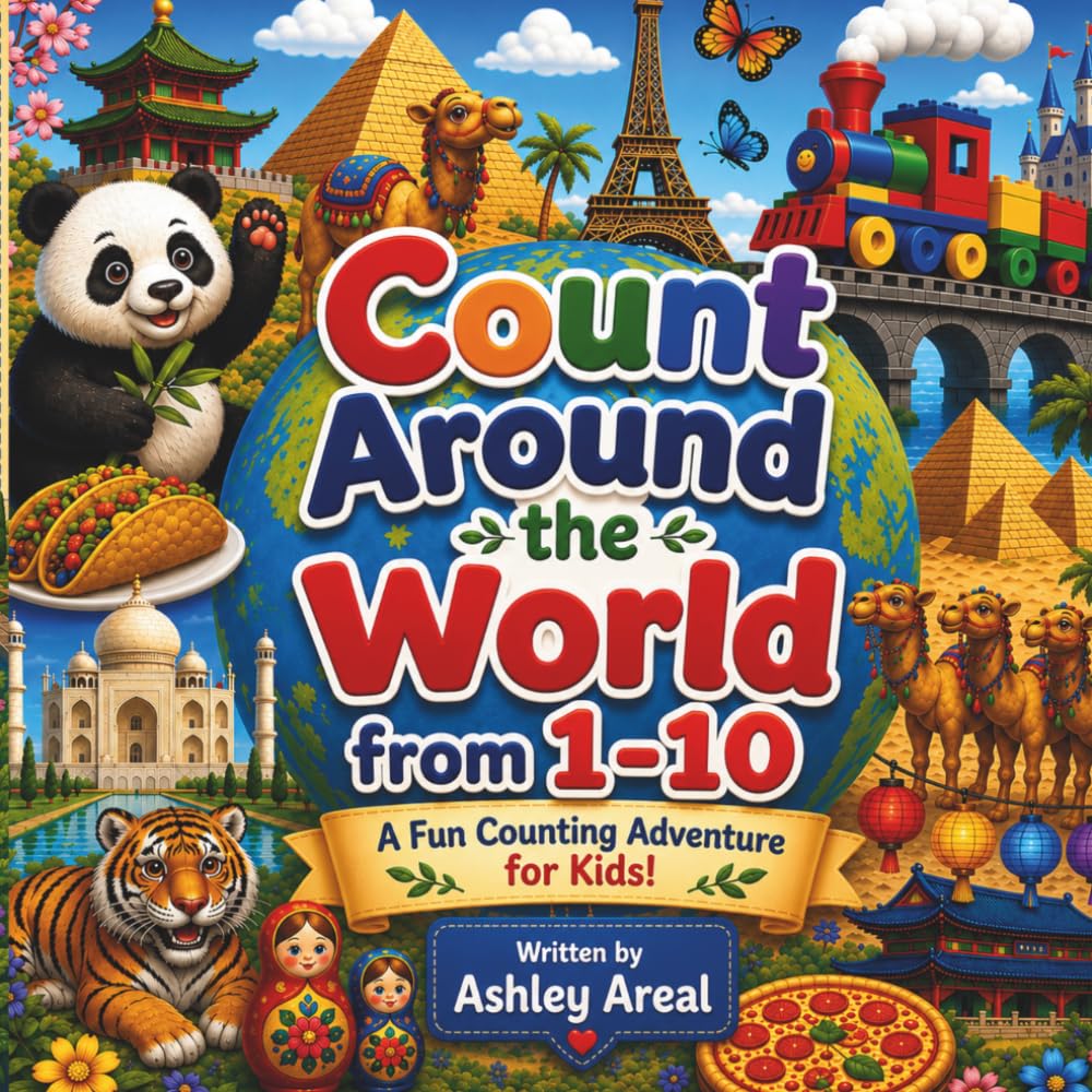 Count Around the World from 1-10: A Fun Counting Adventure for Kids