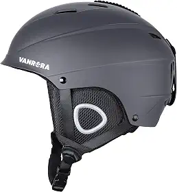 VANRORA Capacete de esqui, capacete de snowboard para homens e mulheres, ventilação com controle climático, ajuste de discagem, compatível com óculos, forro de lã removível e almofadas auriculares