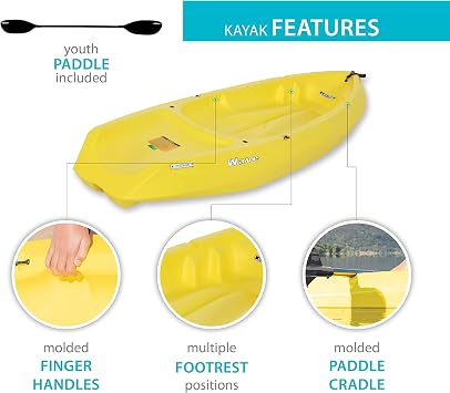 Lifetime 6 Foot Yellow Youth Kayak