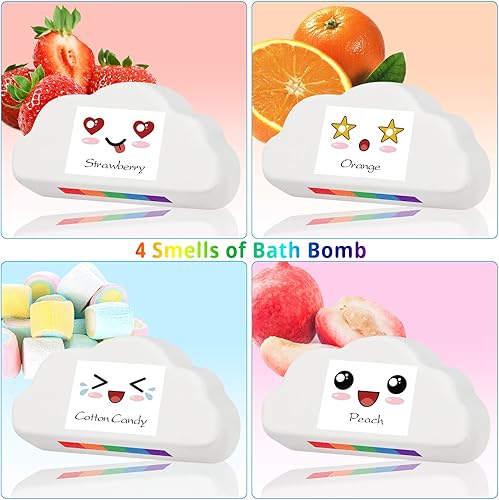 Miniatura 5 de Bombas de baño para niños, regalos de spa para mujeres, bomba de baño con sorpresa en el interior, bombas de baño naturales orgánicas hechas a mano