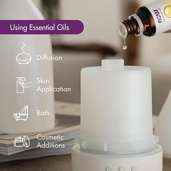 NOW Solutions, Real Bamboo Ultrasonic Aromatherapy Oil Diffuser