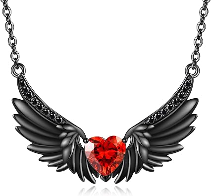 قلادات URONE Angel Wings للنساء الاسترليني الفضة الأزياء الملاك قلادة الملاك هدية المجوهرات للنساء