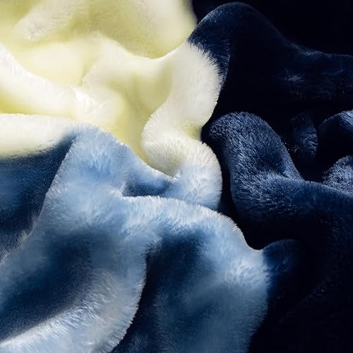 Miniatura 4 de Manta de felpa de visón coreano, tamaño Queen de 79 x 91 pulgadas y 8 libras, manta coreana, 2 capas, súper suave, cálida, estilo coreano,