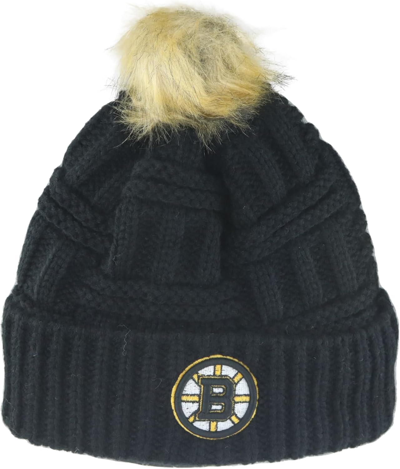 ZHATS NHL Womens NHL Officially Licensed Women's Beanie Faux Fur Pom