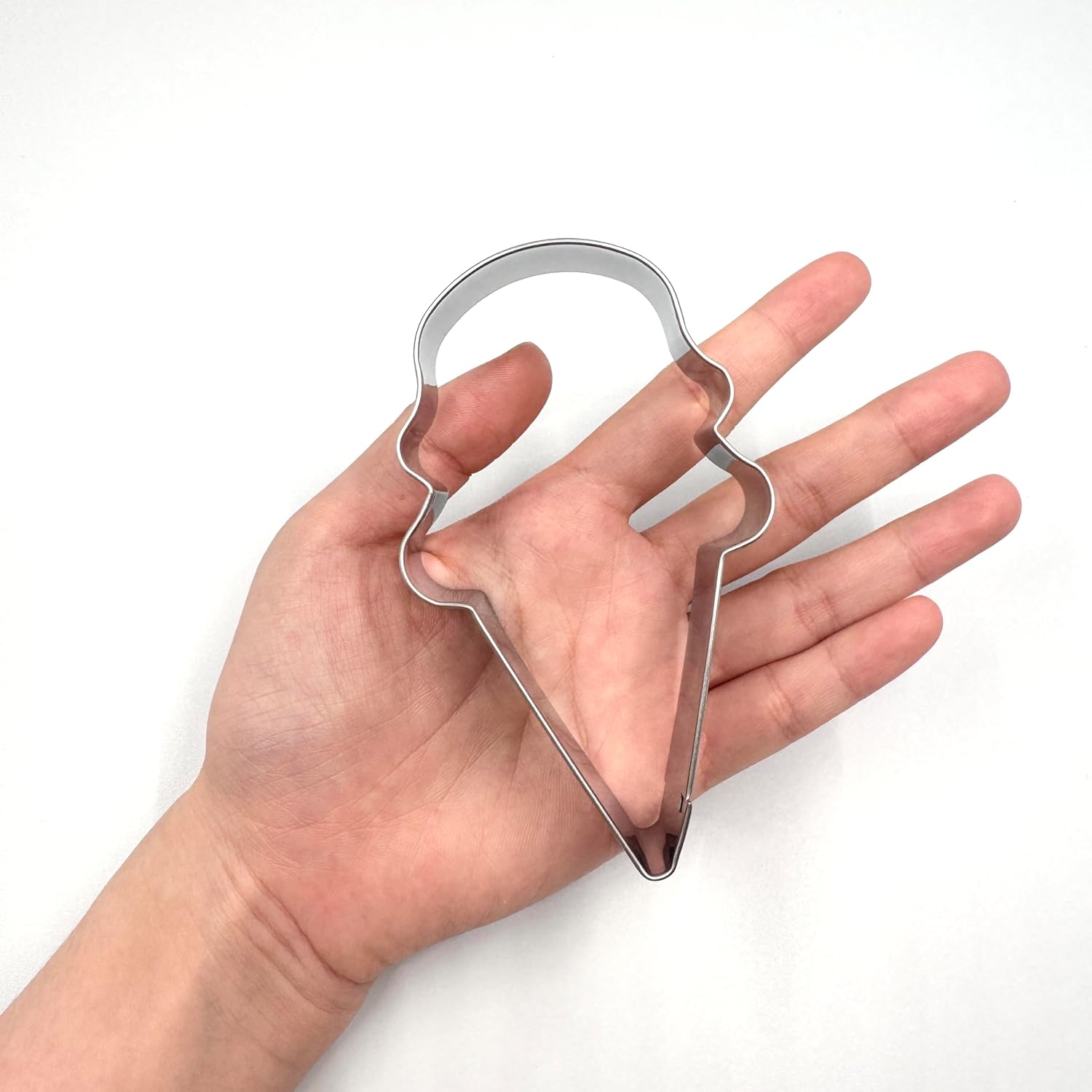 LILIAO Ice Cream Cone Cookie Cutter 4.2 inches (Two Scoop) image 3