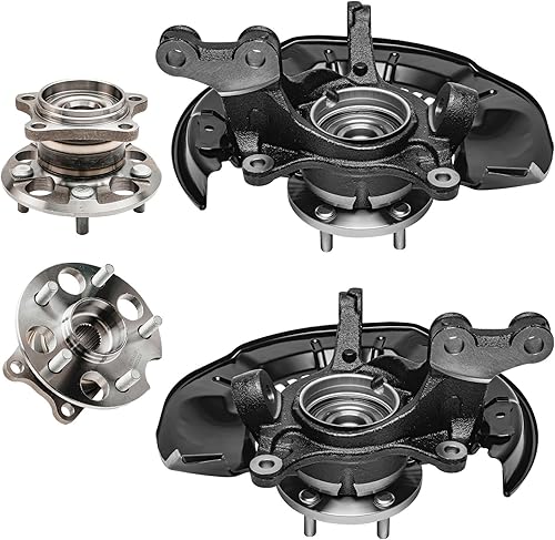 Miniatura 286 de Detroit Axle - Kit de cubos de rodamiento de rueda delantera de 6 piezas para Dodge Dart 2013-2016, Chrysler 200 2015-2017, 2 cojinetes de rueda