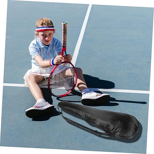 Miniatura 2 de Sosoport Funda para raqueta de tenis, bolsa de bádminton, bolsa de transporte acolchada para raqueta de bádminton, bolsa para la cabeza de