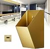 Male Sanitary Ware Public Toilet Urinal, Wall-Mounted Stainless Steel Urinal, High-Efficiency Flushing Urinal for Commercial Public Toilets, Splash- Toilet for,Gold