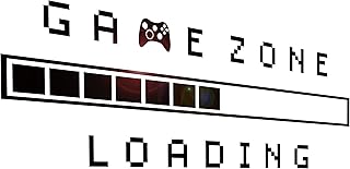 Wall Decal Gaming Game Zone Loading Gamer Kids Room Decor z4915 (45 in x 15 in)