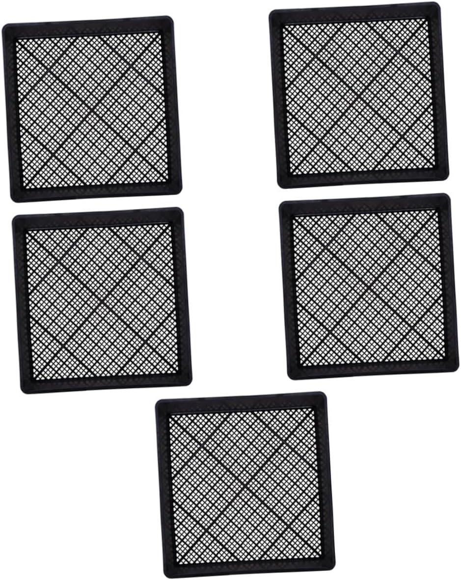 Kisangel 5Pcs Plant Growing Trays Durable Germination Starter Trays for Greenhouse Seedlings Nursery with Cell for Root Growth and Gardening