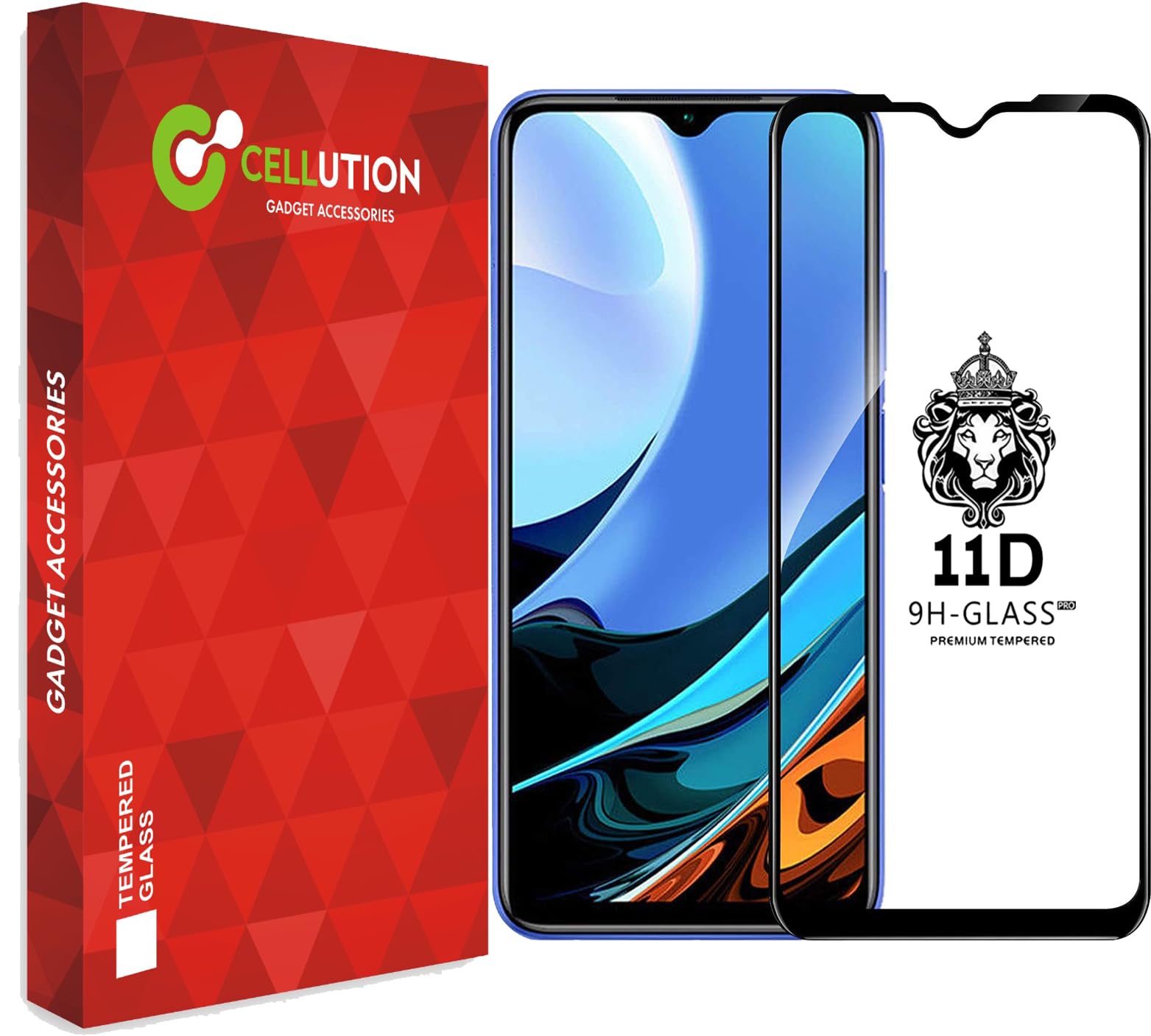 CELLUTION 11D Tempered Glass For Xiaomi Mi Redmi 9 Power/Poco M3 / Redmi 9 Prime/Poco M2 / Poco C3 Full Screen Edge to Edge Coverage with Easy Installation Kit, (Black) Pack of 1 (B0CBQ5Y9V6) Amazon Price History, Amazon Price Tracker