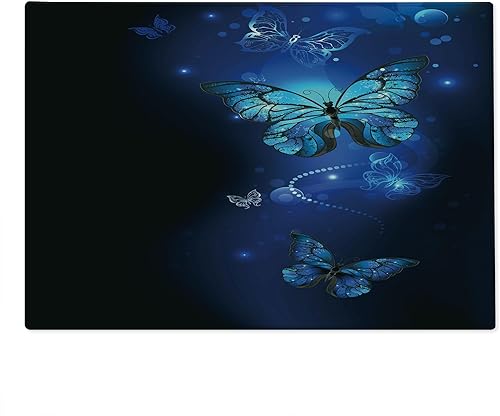 Miniatura 7 de Lunarable Tabla de cortar toscana, pintoresco carril con arquitectura mediterránea flores ciudad italiana, tabla decorativa de vidrio templado para