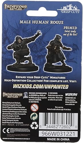 Miniatura 3 de Pathfinder Deep Cuts Unpainted Miniatures Wave 1 Human Male Rogue