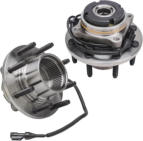 Miniatura 25 de Detroit Axle - Bujes de rodamiento de rueda delantera 4WD para Ford F-150 2015-2017 [6 orejetas; con ABS], Juego de 2 rodamientos de rueda y bujes