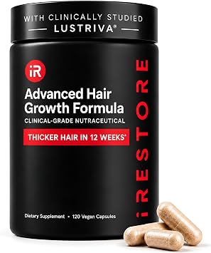 iRestore Advanced Hair Growth Formula, Thicker Hair & Volume, 30 Servings