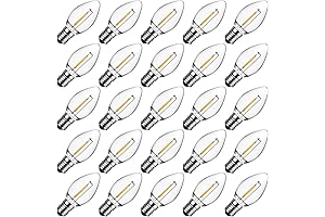 Meconard C7 LED Christmas Light Bulbs (25-Pack)