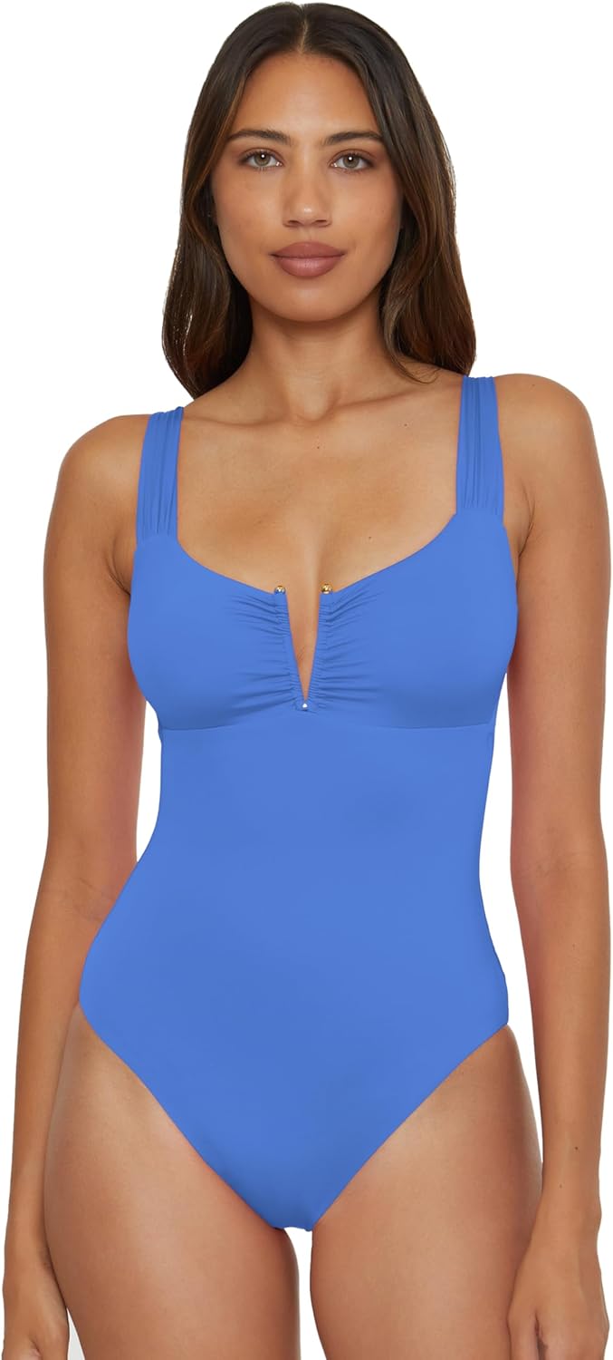 BECCA Women's Standard Color Code V-Wire One Piece Swimsuit