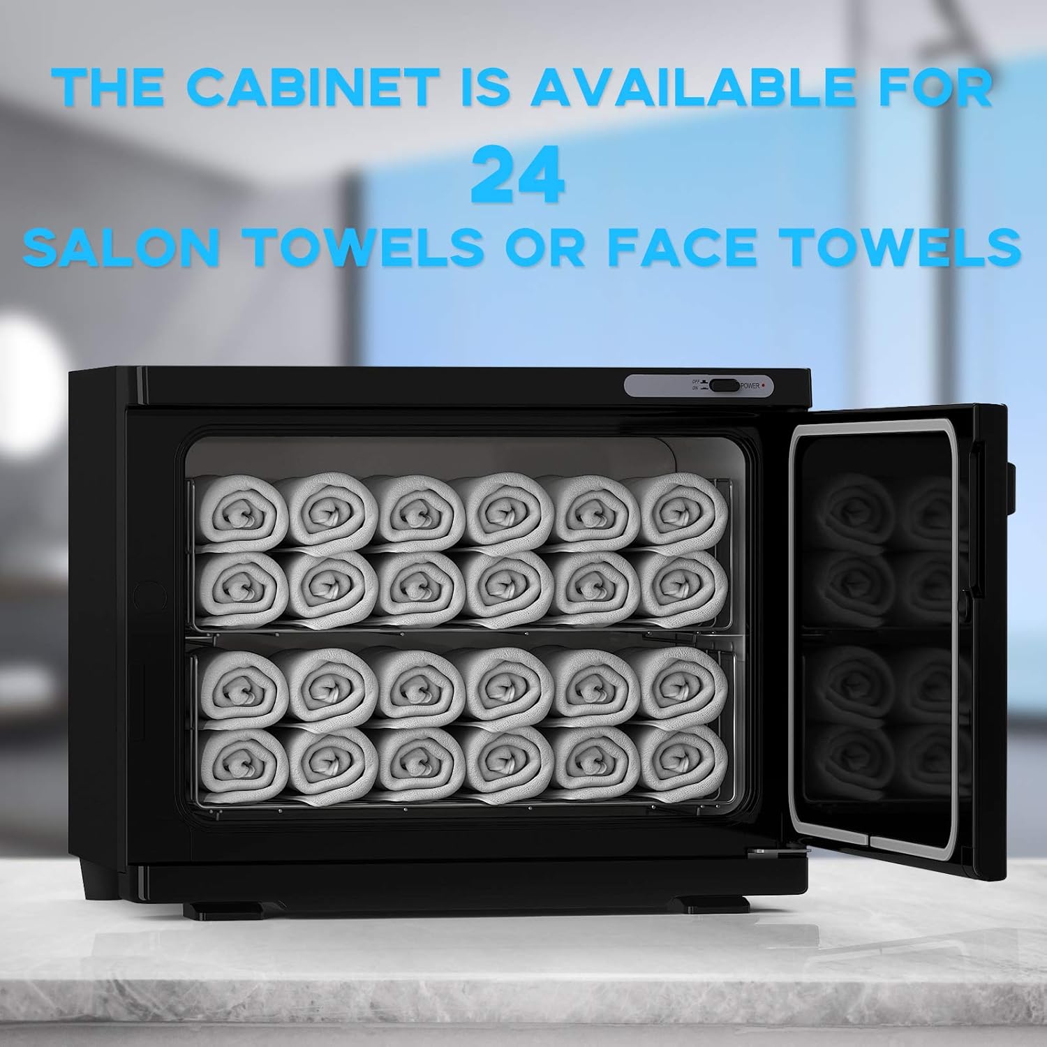 Limited Stock 18L Black Professional Spa Hot Towel Warmer and Family or Personal Towel Warmer
