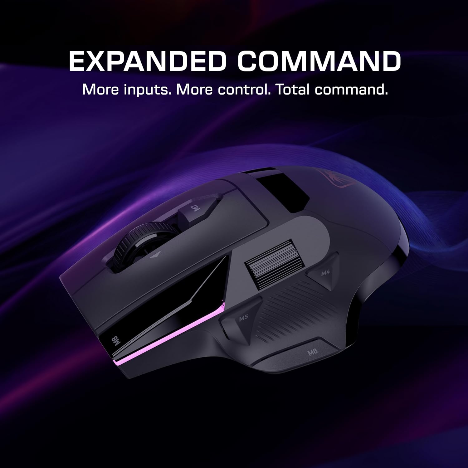 Turtle Beach Command Series MC5 Wireless Gaming Mouse, 8K Polling Rate, Owl‑Eye 30K DPI Optical Sensor, 4D Scroll Wheel, Titan Optical Switches, RGB Lighting, 35‑Hour Battery 3 71PiV7jJrPL. AC SL1500