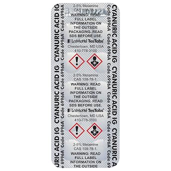 Lamotte 6996A-J Instrument Grade TesTabs for ColorQ, Cyanuric Acid, 100 ct.