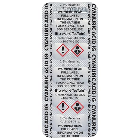 Lamotte 6996A-J Instrument Grade TesTabs for ColorQ, Cyanuric Acid, 100 ct.