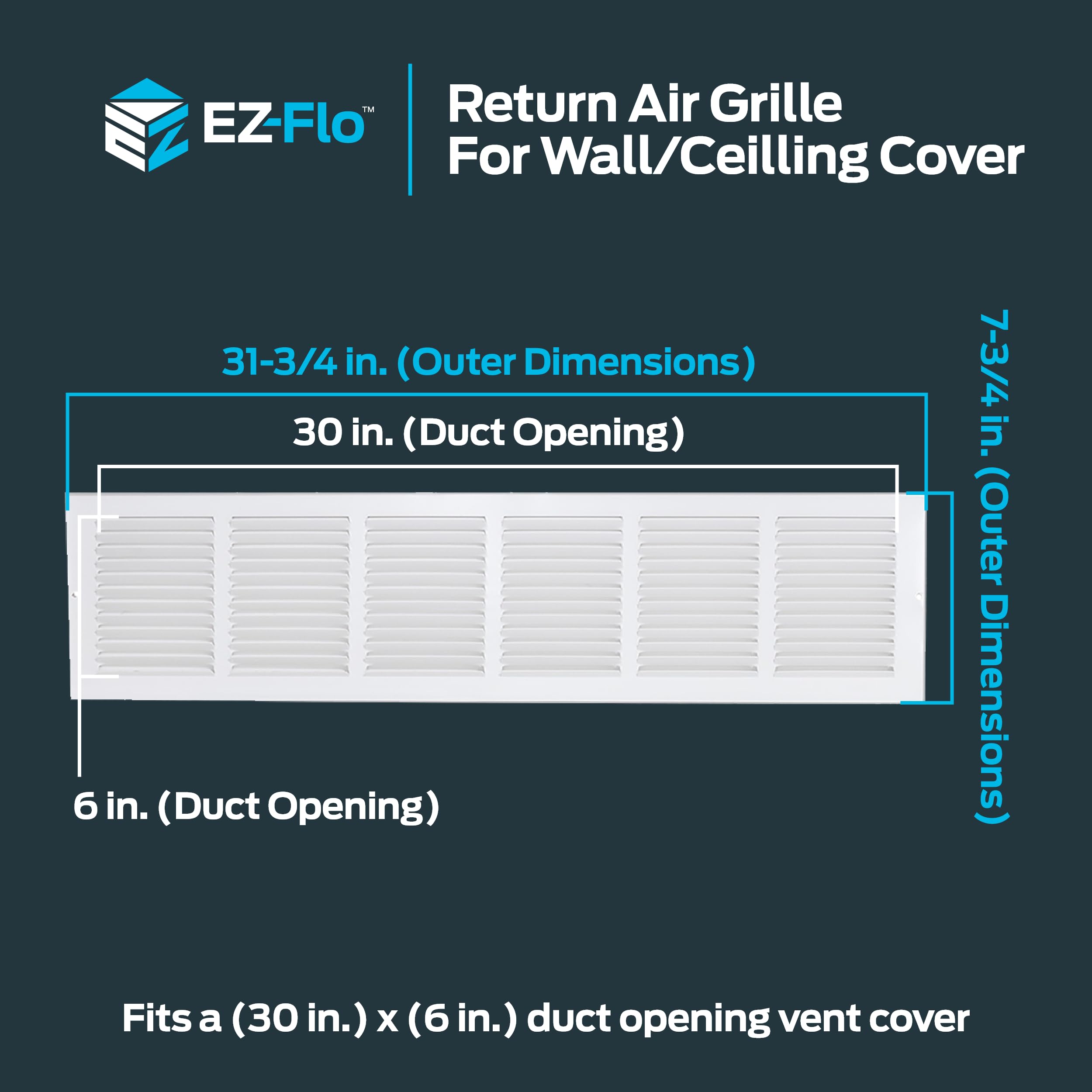 Snapklik.com : EZ-FLO 30 X 6 Inch