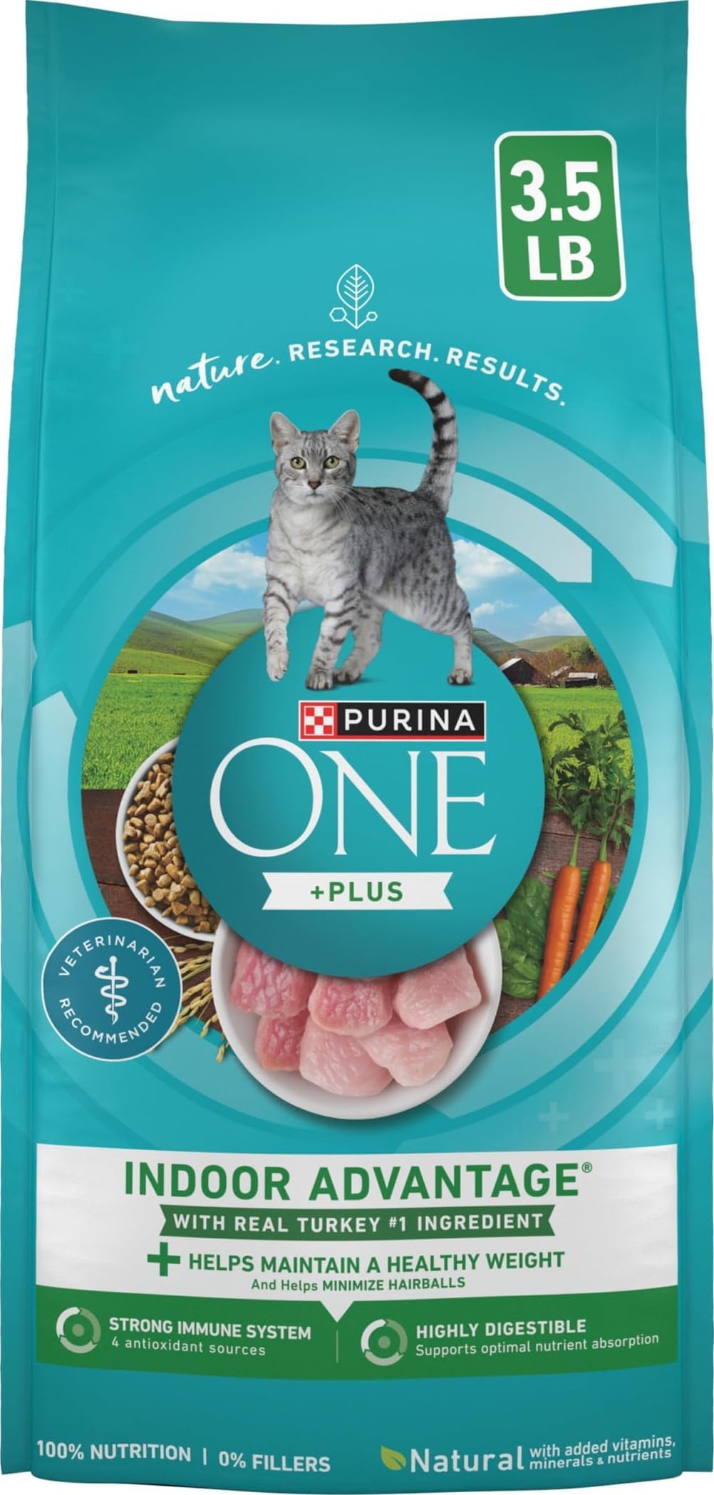 Purina ONE - Indoor Hairball & Healthy Weight Management - 3.5lb