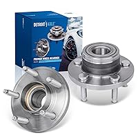 Vista 9 de Detroit Axle - 2 bujes de rodamiento de rueda traseros para Suzuki Aerio 2002-2007, Suzuki Esteem 1995-2002, 2 rodamientos de rueda completos